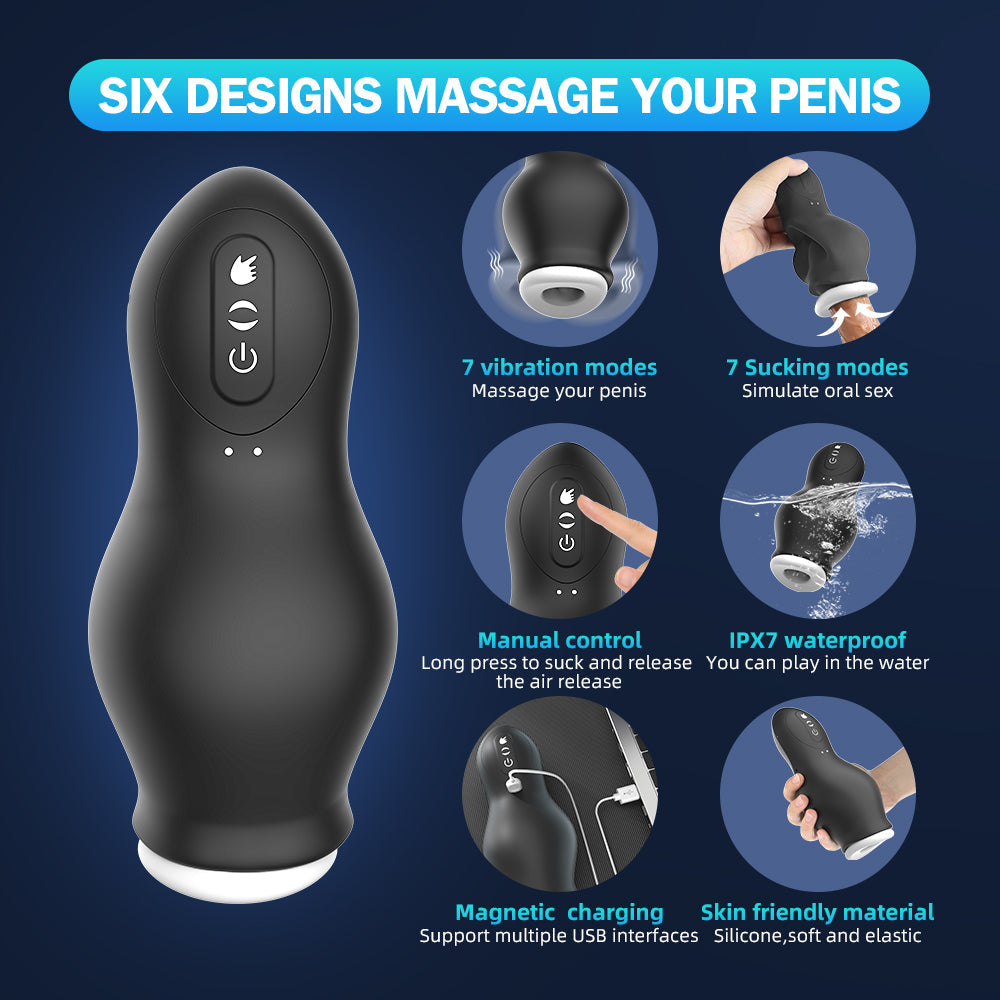 Sixsence- Dragon Suction Trainer Sucking Vibration Male Masturbator