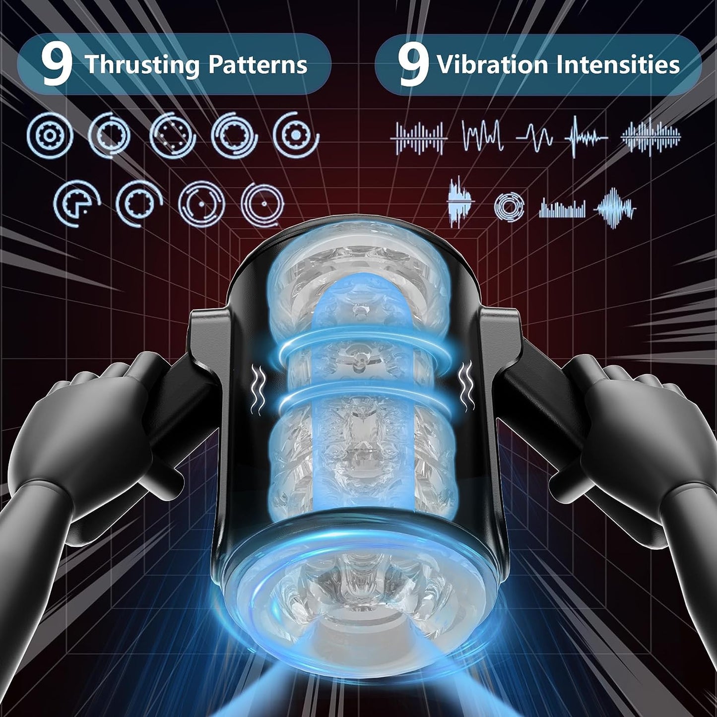 SixsenceDigital Experience Masturbator: Cutting-Edge Pleasure Innovation with 9-Speed Expandable and Vibrating Features