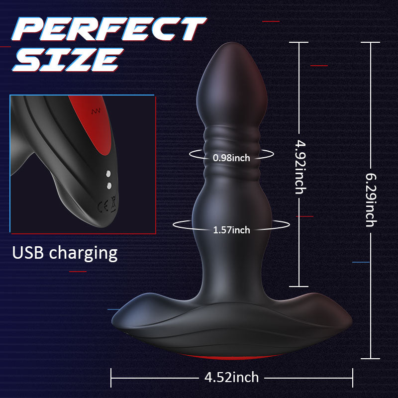 Sixsence- 10 Vibrating Butt Plug With Remote Control